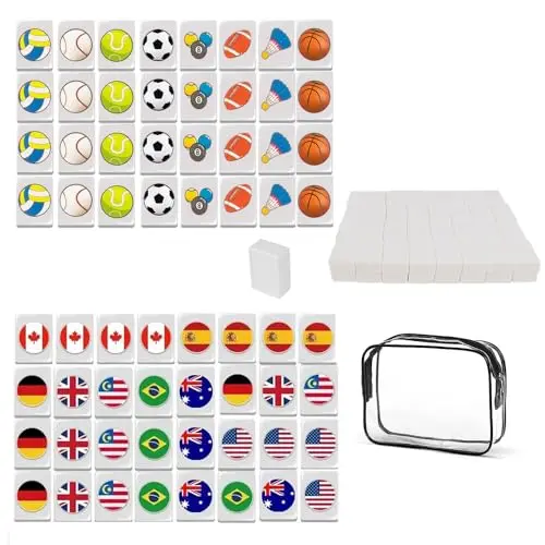 kbibck set mahjong 65 piezas 30mm