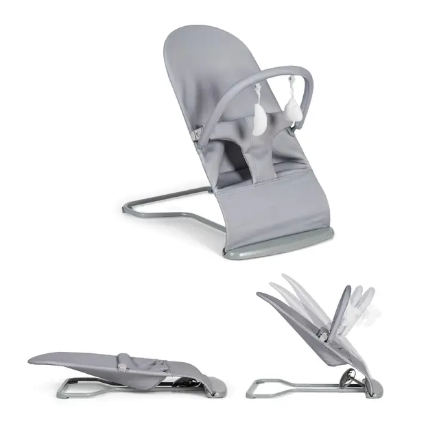 MS BabyWorld – Lullaby – Hamaca para Bebé 2 en 1 | Mecedora y Silla Reclinable | Vaivén Natural | Plegable | Arco de Juegos | Vibración Suave | para Recién Nacidos hasta 9 kg