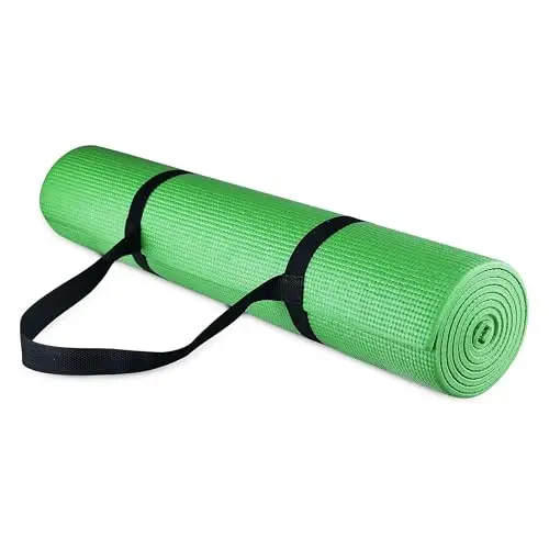 BalanceFrom GoYoga - Esterilla de yoga multiusos de alta densidad antideslizante con correa de transporte