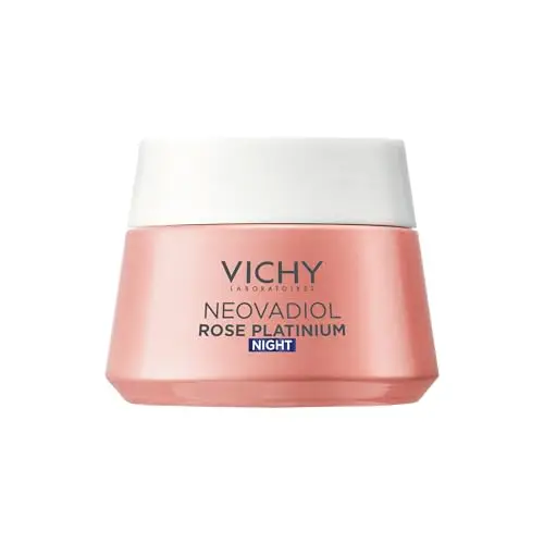 Vichy Crema de Noche Antiedad, Hidrata y Fortalece, Enriquecida con Calcio y Azúcares Vegetales, Neovadiol, Para Pieles Maduras, Neovadiol Rose Platinium, 50 ml