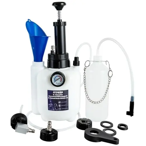 ATPEAM Bomba Manual de Aceite 3L, Purgador de Frenos y Kit de Extracción de Líquidos, Herramienta Universal para Cambio de Aceite y Purga de Sistemas de Frenos