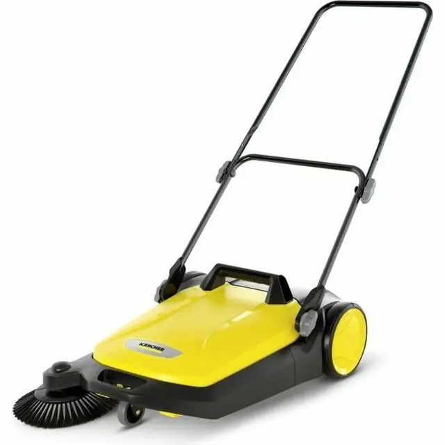 KÄRCHER S 4 Barredora Manual con Cepillo Lateral, 1.800 m²/h, depósito 20 L (1.766-320.0)