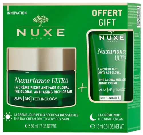 Nuxe Nuxuriance Ultra The Global Anti-Aging Rich Cream 50ml + The Global Anti-Aging Night Cream 15ml Free