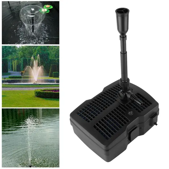 Forever Speed - Bomba para Estanque 4 en 1 con Filtro, 9 W clarificador UV, 1000 l/h, con Cable de alimentación de 10 m para diseño de Fuentes de jardín