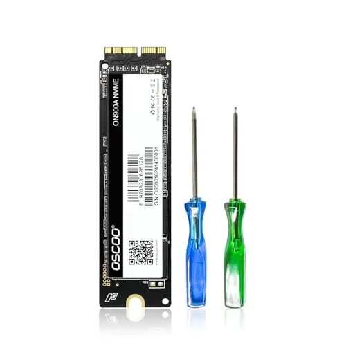 2TB NVMe SSD PCIe gen3.0x4 Disco Duro Interno para Leer y Escribir hasta 3500MB/s, tecnología NVMe 3D NAND, para Mac Air 2013-2017, Mac Pro 2013-2016, Mac Mini 2014, iMac 2012-2018