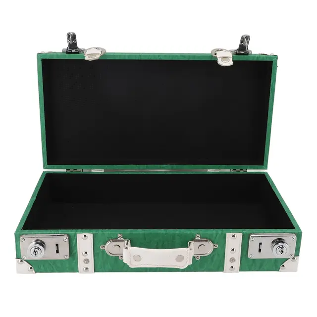 tyenaza baúl vintage verde decorativo
