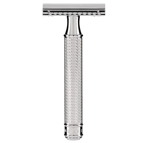 Muhle R89 - Maquinilla de afeitar tradicional de doble filo, Cromado