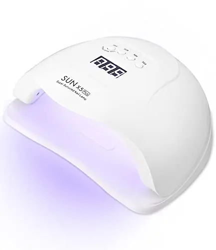 Lampara LED Uñas 168W Secador de Uñas Profesional LED UV Lampara Secadora de Uñas con Accesorios,Sensor Automatico, 4 Temporizadores,Sensor Inteligente,Portátil Manicura/Pedicura Salón de Uñas