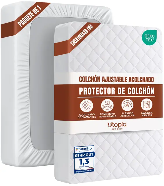 utopia bedding protector colchón