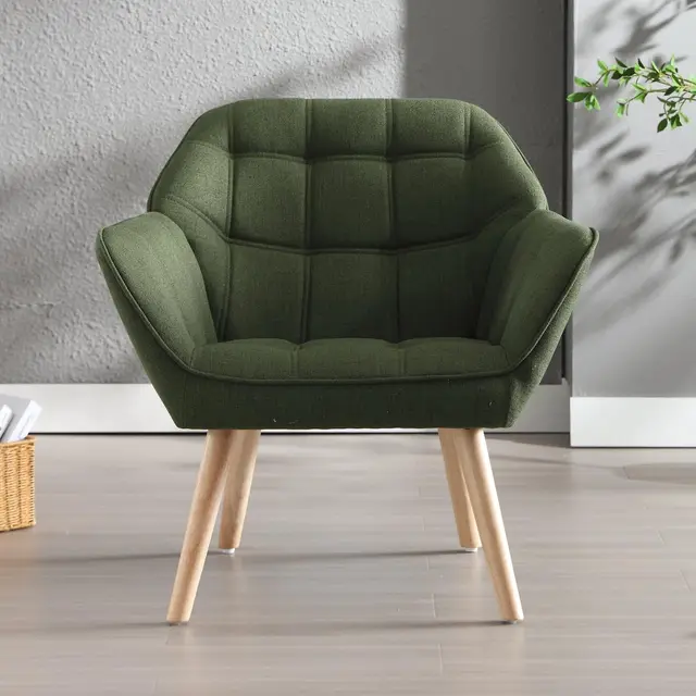 chairus sillón acolchado de lino