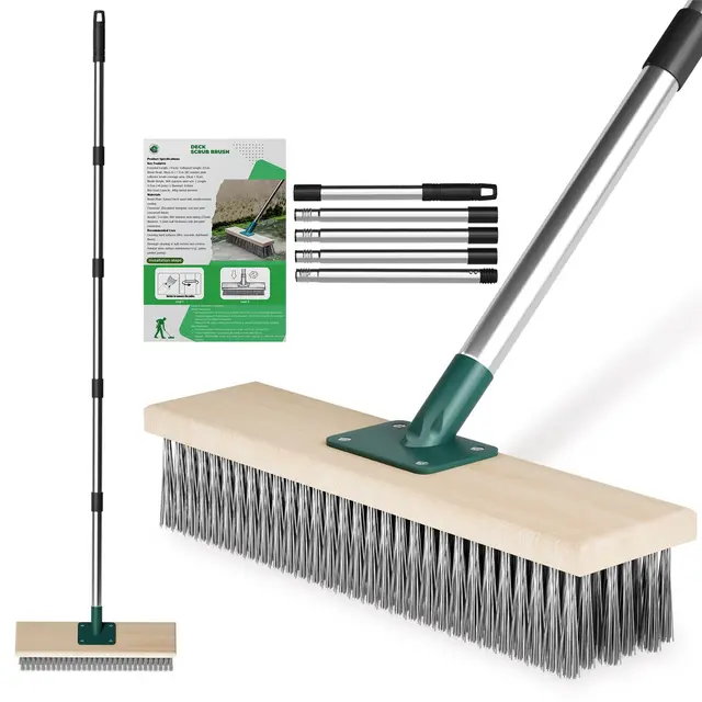 scalnuvyyh heavy duty wire broom