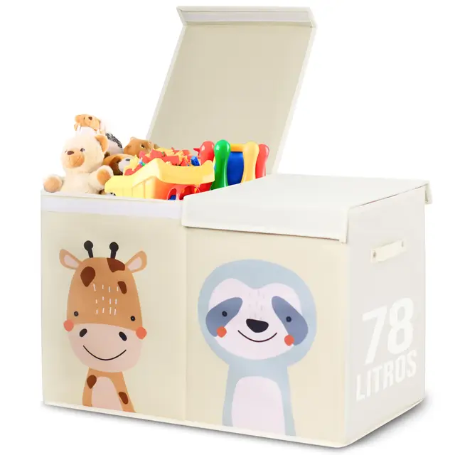 tutifu caja almacenaje juguetes beige
