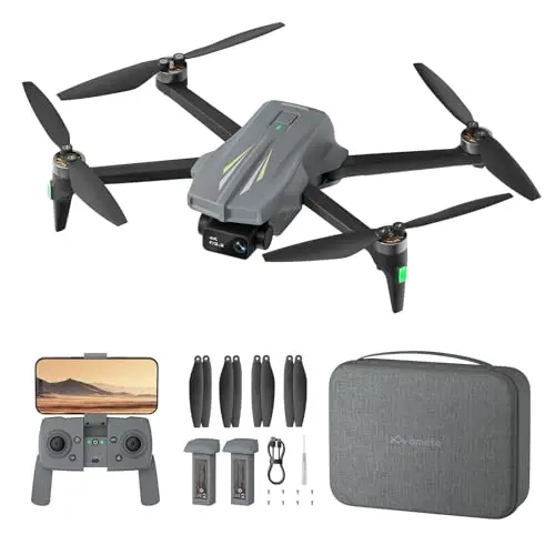 Ameta S20 Dron con Camara 4K, GPS Drone para Adultos y Niños con Cámara/Retorno Automático/ 50 Minutos de Vuelo/Modos Inteligentes/Sigueme/Gestos Control, Mini Dron Menos de 249g