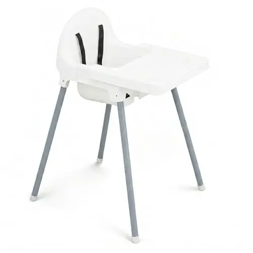 almar baby tr005 trona blanca plegable