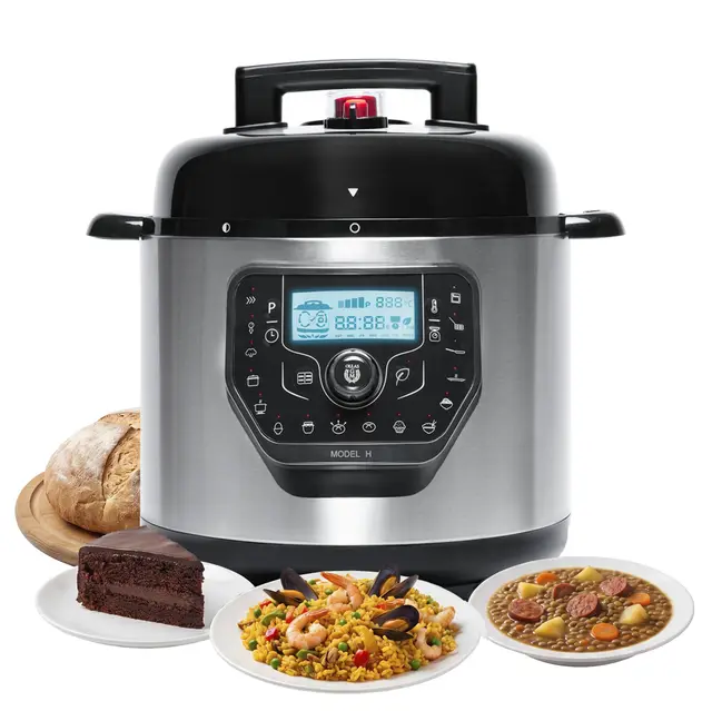 Cecotec Olla Programable Multifunción 6 Litros GM Modelo H Deluxe Daily. 1000W, Incluye Báscula y Tapa Advance, 19 Funciones, Cubeta Excelsior Antiadherente, Programable 24h, Modo ECO, Recetario