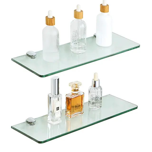 sayayo estante baño pared cristal 38cm