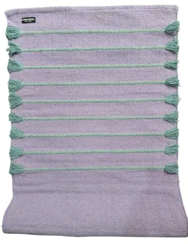 Tapete de yoga hecho a mano 100 % algodón orgánico indio, para yoga caliente, tapete de yoga natural, tapete de yoga plegable a mano, tapete de meditación para ejercicio,