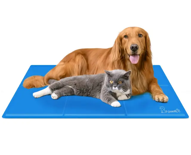 Pecute Alfombra Refrescante para Perro Actualización Engrosada 0.4mm 300D Oxford Alfombrilla de Refrigeración Automática para Animales de Compañía