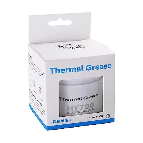 HY-700>3.14 W/MK(50g) Pasta térmica Pasta termica aplicar CPU Procesador GPU PC no conductivo !!!(Capacidad: 50 Gramos es un tercio de una Botella!!!)