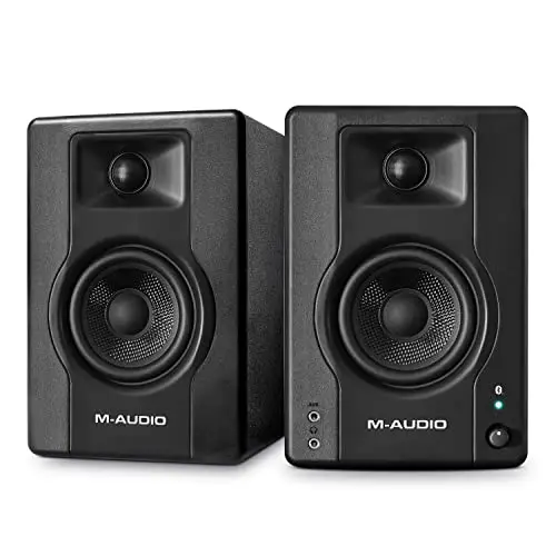 M-AUDIO BX4 BT 4.5 Pulgadas Monitores de Estudio, Altavoces Autoamplificados Bluetooth para PC para producción Musical, Juegos, Streaming, Podcast, DJ