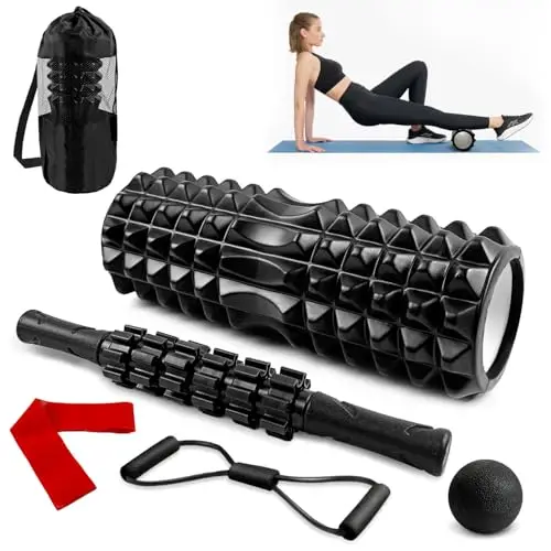 Jessix Rodillo de Espuma para Masaje Muscular 37 cm