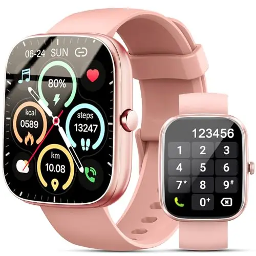 2026 Reloj Inteligente Hombre Mujer, 1.91" Smartwatch con Llamadas Bluetooth y Whatsapp Notificación, Pulsómetro, IP68 Pulsera Actividad con 100+ Modos Deportivos, Monitor de Sueño para Android iOS