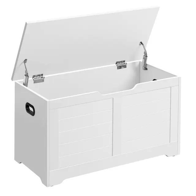 vasagle banco almacenaje 80cm blanco