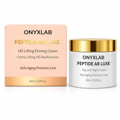 Crema Facial PEPTIDE AR LUX 45+ Efecto Lifting Inmediato y Tensor con Ácido Hialurónico, Péptidos y Manteca de Karité, Antiedad, Hidratante y Reafirmante, Día y Noche, 60 ml, Hecho en España