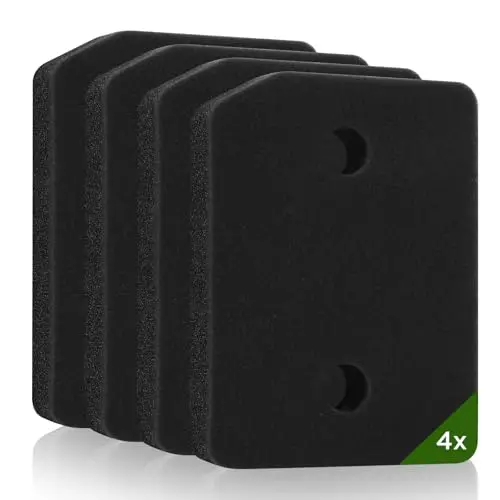 AiQInu 4 Piezas Filtro Secadora para Miele T1 9164761, Filtro para Secadora, Espuma Doble Capa 207x157x30mm, Compatible con Secadoras de Bomba de Calor, Alta Eficiencia de Filtración