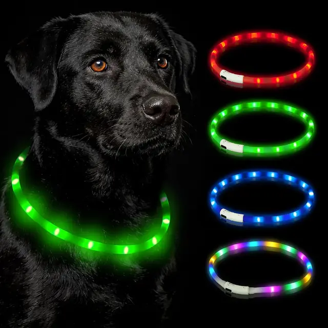 hotut collar luminoso led recargable