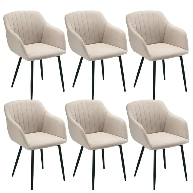 goeurvant silla comedor beige con