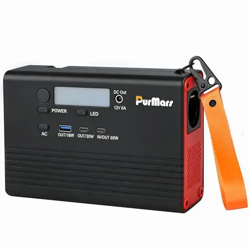 Estación de energía portátil, 28800 mAh/92 Wh con salida AC de 230 V, soporta carga rápida PD de 60 W, diseño ligero de 1,2 kg, apto para aviones, adecuado para camping, viajes y fuente de