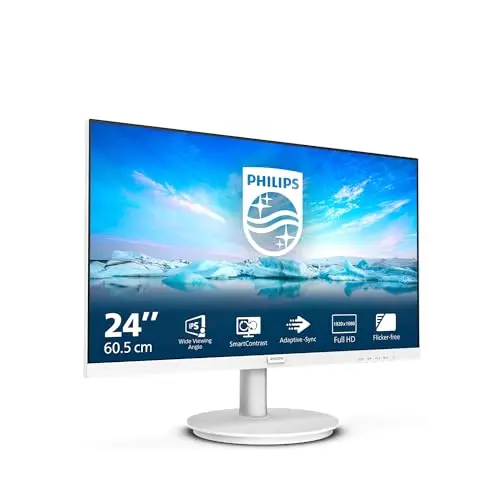 Philips 241V8AW Monitor Full HD 24 Pulgadas Blanco