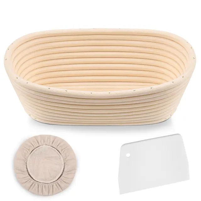 clheatky banneton ovalado 25cm ratán