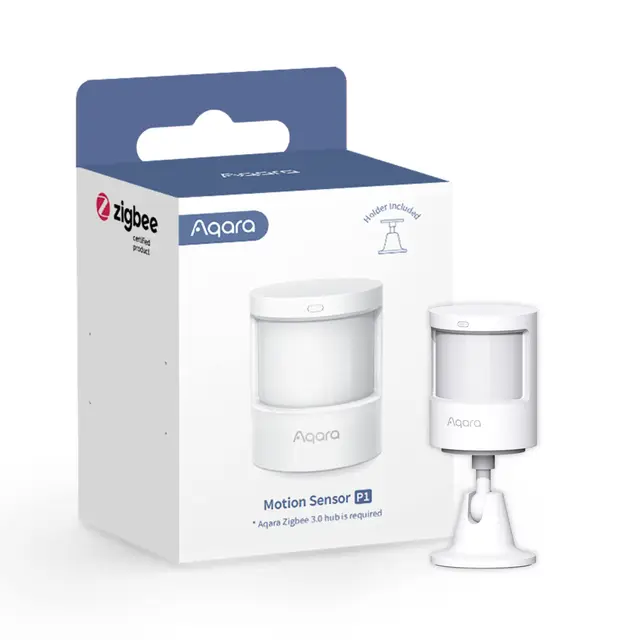 Aqara Sensor de Movimiento P1(Versión Actualizada), Requiere Aqara Hub, Duración de la Batería de 5 Años, Tiempo de Detección Programable, para Sistema de Alerta, Compatible con HomeKit, Alexa, IFTTT