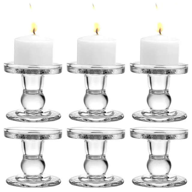 lopyxbr portavelas cristal 6 unidades