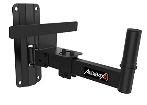 Audibax Neo 20 Black Soporte de Pared para Altavoz Profesional Vaso 35mm