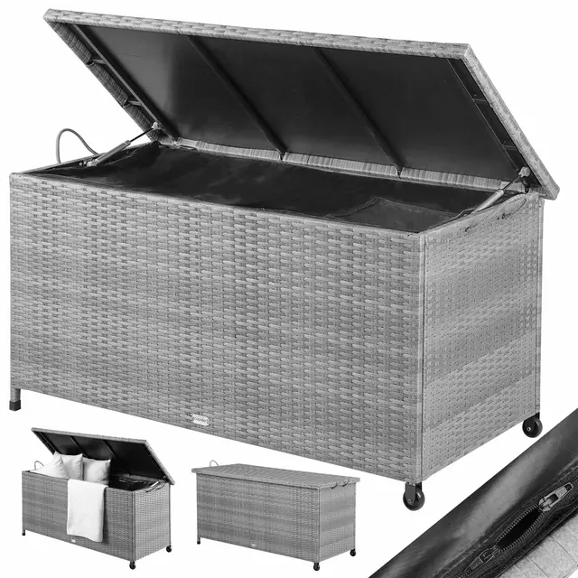 casaria baúl exterior xxl 270l poliratán