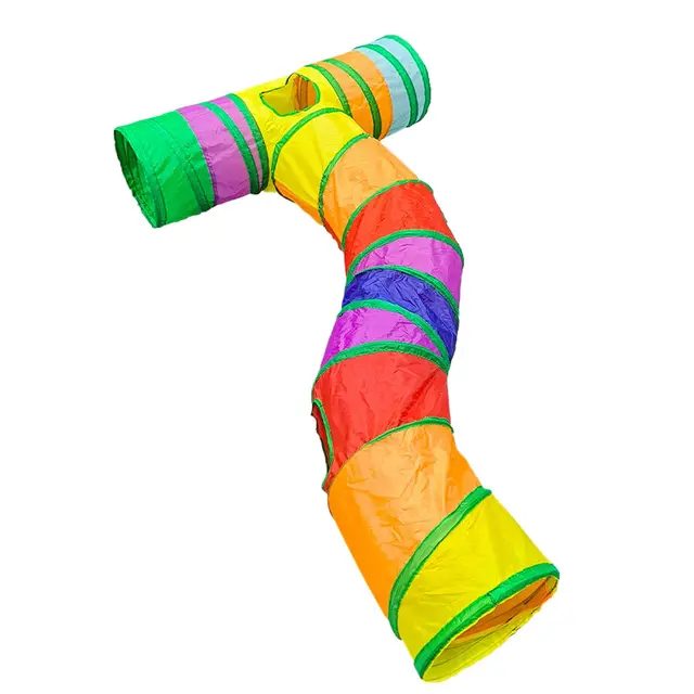 Túnel para Gatos,Túnel de Juego Grande para Gatos en Interior | Casa Plegable Antiaburrimiento con Agujero y Bola para Hogar, Interior y Exterior