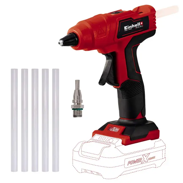 Einhell TE-CG 18 Li Solo - Pistola Termofusible Con Batería