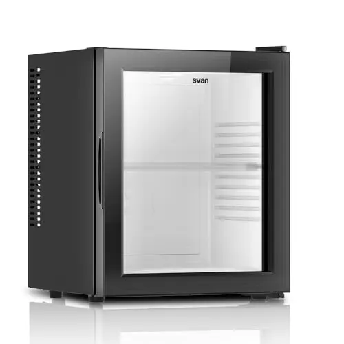 Svan Frigorífico Mini Refrigerador Horeca Negro SRH5400P. Capacidad 23 L, Puerta Reversible, Bajo Nivel Sonoro, Eficiencia Energética Clase E
