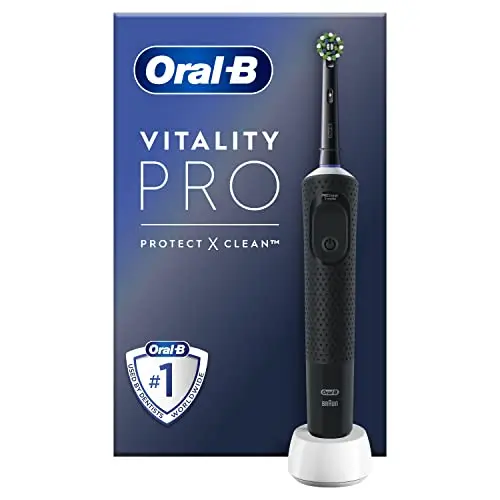 Oral-B Vitality Pro Cepillo de Dientes Eléctrico con Mango Recargable y 1 Cabezal, Diseñado Por Braun, Regalos Originales - Negro