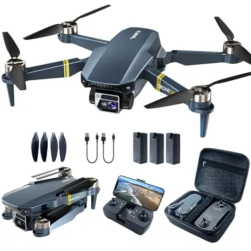 Dron con Cámara 4K HD, 84 Min de Vuelo (3 Baterías), Alcance de 800 m, Seguimiento Automático, Motor Brushless y Hover Automático – Ideal para Principiantes y Adultos