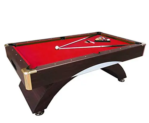 Mesa de Billar Juegos de Billar Pool Carambola Medición de 188 x 94 cm Nuevo 7 ft NAPOLEONE Rojo