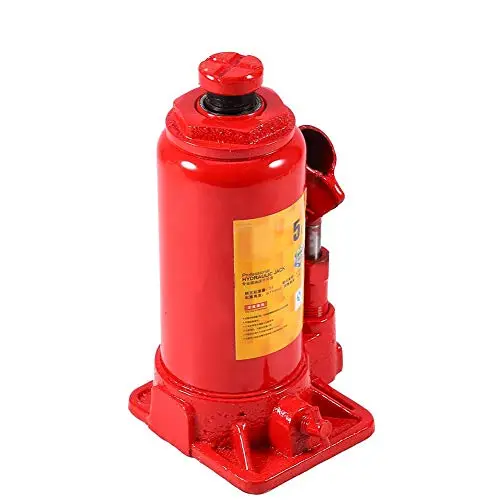 Gato hidráulico para carretilla, 5T, portátil, vertical, resistente, para coche, furgoneta, barco, camión, color rojo