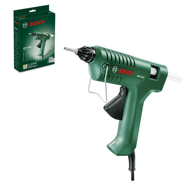 Bosch pistola de pegar PKP 18 E (1 boquilla extralarga, adhesivo termofundible, 240 V)