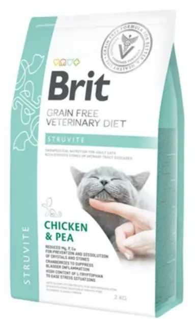 Brit GF Vet Diet Cat Struvite Pienso Pollo y Guisante 5 kg