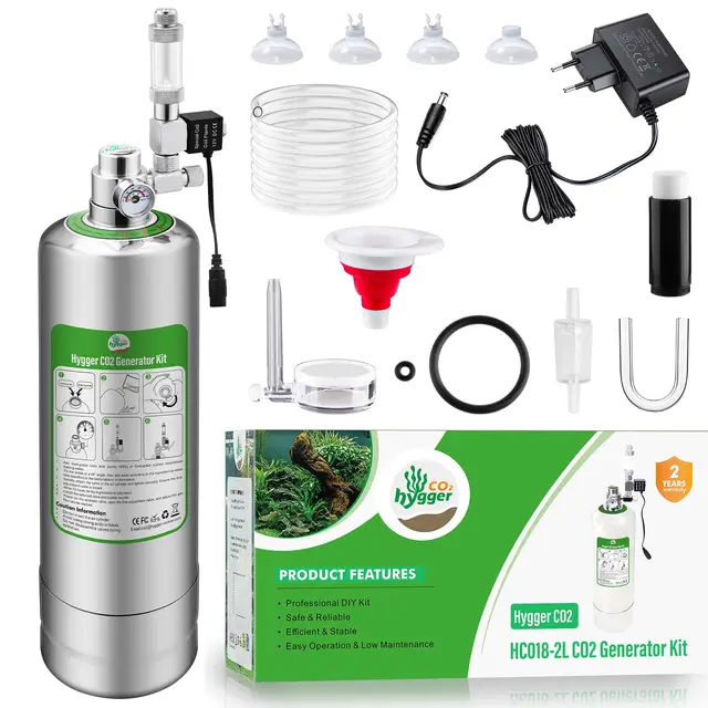 hygger hc018-2l generador co2 acuario