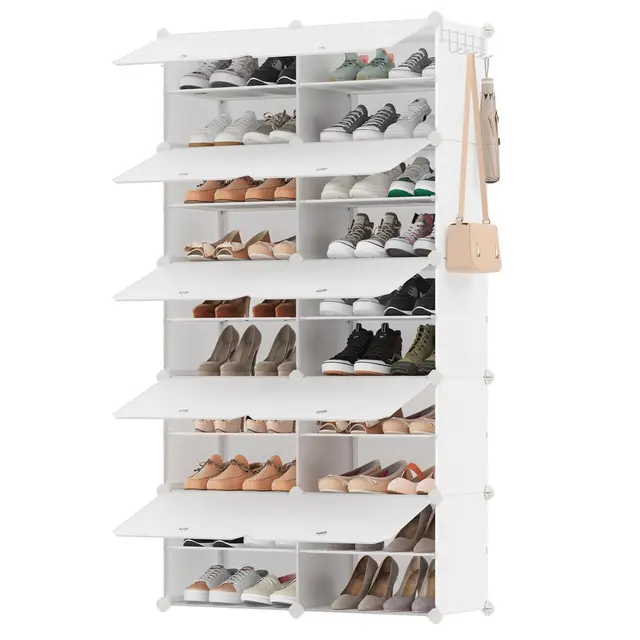 songmics lpc035w02 zapatero plástico 10