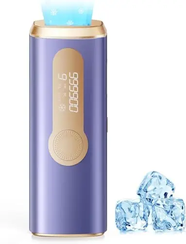 Haarlosy Depiladora Laser IPL con Refrigeración, Innovadora Función 3 en 1, 9 Niveles de Energía, 999,900 Flashes, Depiladora Luz Pulsada Indolora para Todo el Cuerpo, LCN1210